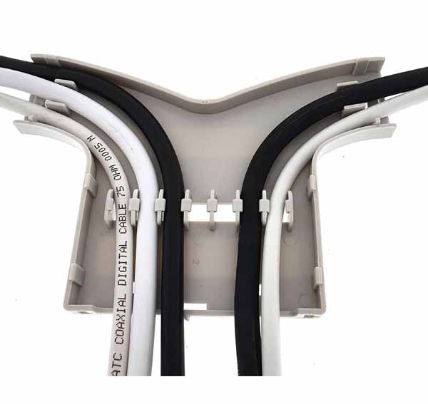 canales ordenacables en forma de T Easy manager