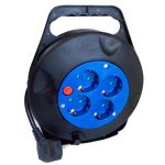 Enrollador 15m 4enchufes H05VV-F 3G1,5mm2+DS