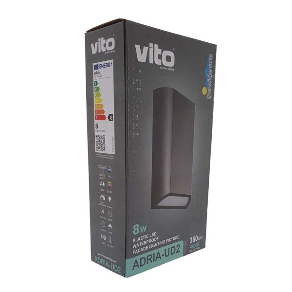 Aplique de exterior LED pared 8W