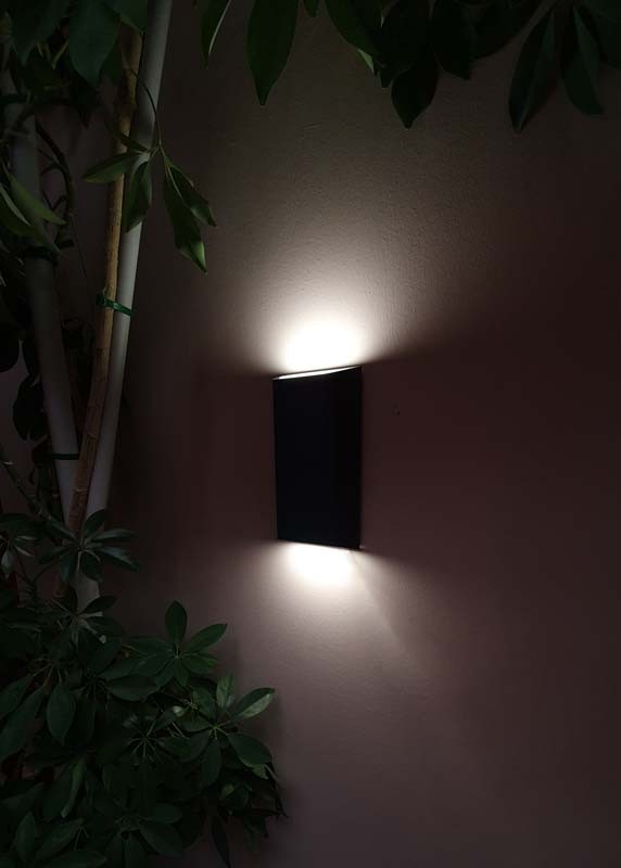 Aplique de exterior LED pared 8W