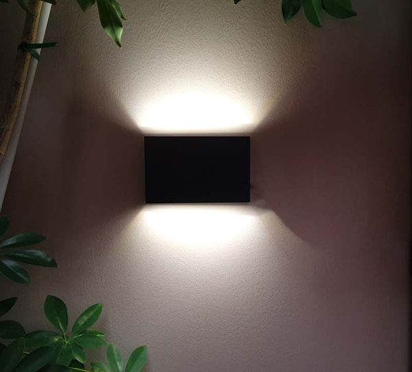 Aplique pared exterior LED pared 12W