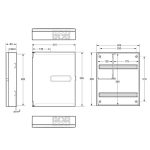 Cuadro eléctrico 32x22modulos superficie