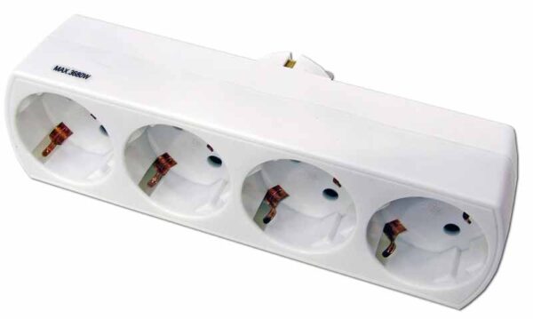 Adaptador 4 enchufes 16A frontal