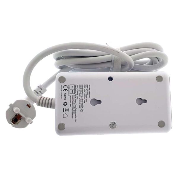 Base múltiple de enchufes con USB
