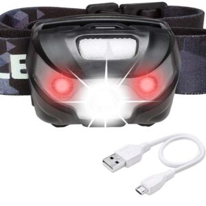Linterna frontal recargable