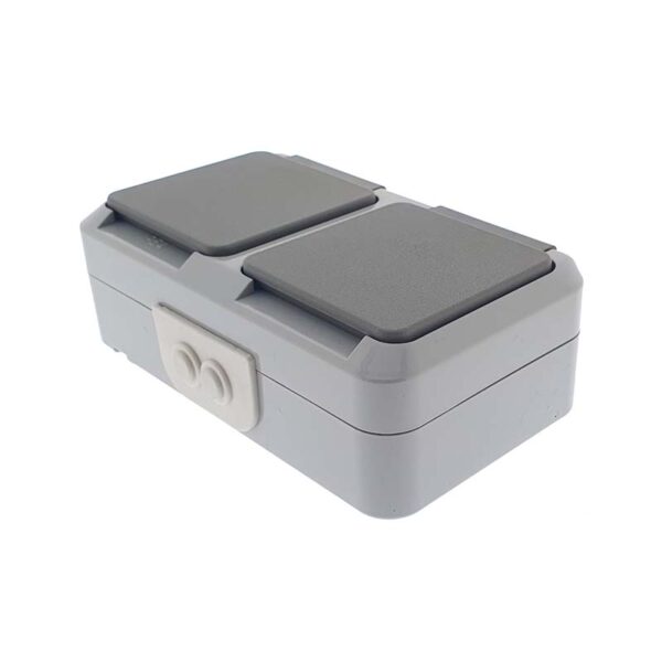 2 bases de enchufe estanco schuko 16A IP54