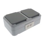 2 bases de enchufe estanco schuko 16A IP54