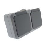 2 bases de enchufe estanco schuko 16A IP54