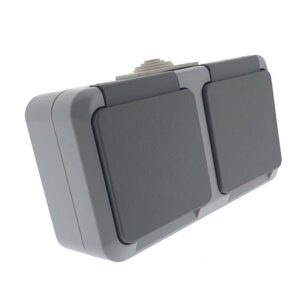 2 bases de enchufe estanco schuko 16A IP54