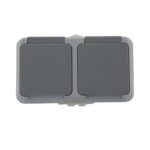 2 bases de enchufe estanco schuko 16A IP54