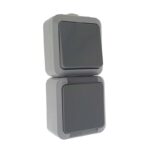 Conjunto interruptor 10A con base enchufe estanca 16A IP54